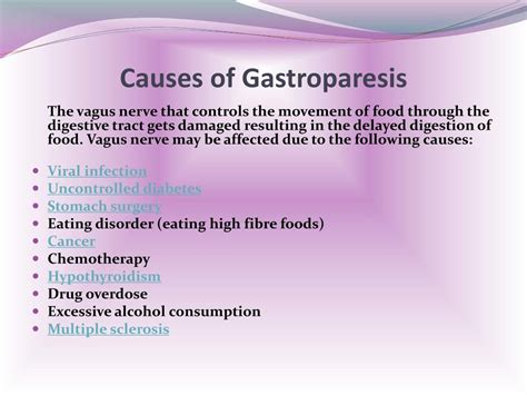 This is the only medication in the United States that is FDA approved to treat gastroparesis. . Which antidepressants cause gastroparesis